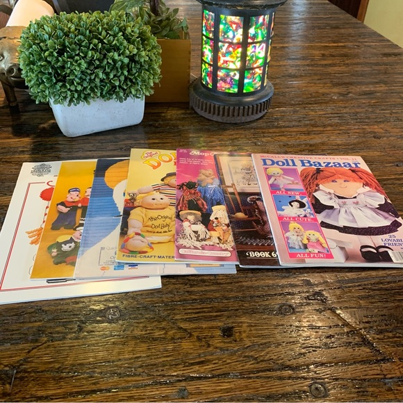 7 Craft Crafting Magazines Patterns Dolls Needlepoint Yarn Crochet Cross Stitch - Picture 1 of 15